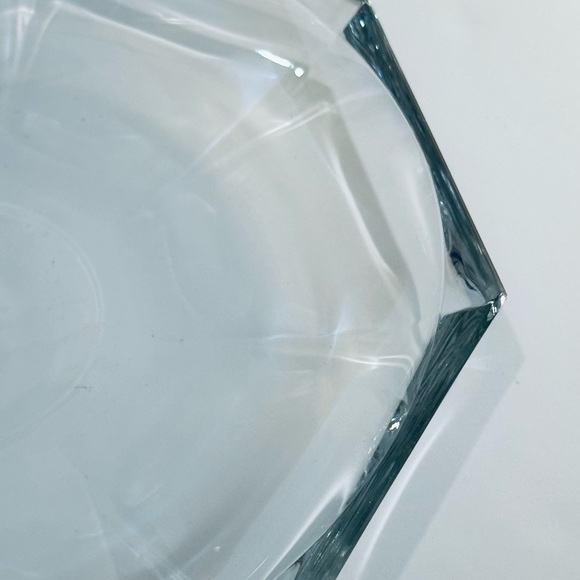 🌟HP🌟VTG 1970s Low Profile Heavy Clear Glass Centerpiece Bowl - Picture 2 of 5